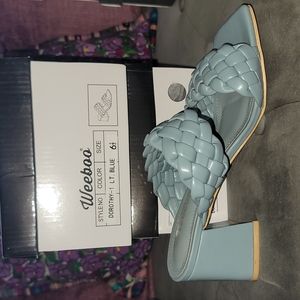 Forever 21 brand , size 61/2 but fit size 7 color light blue
